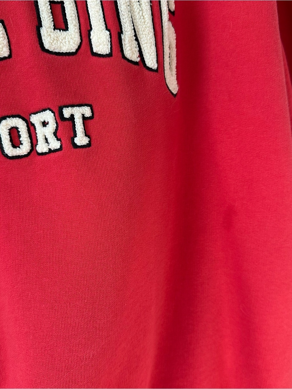 ANINE BING Tyler Oversized Red Sweatshirt Pullover SZ S - Picture 3 of 8